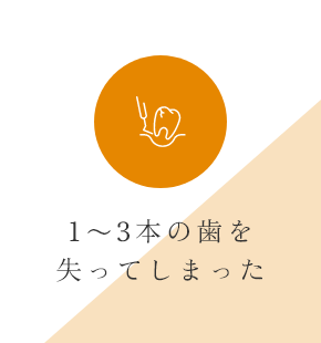 歯を失ってしまい食事がうまくできない